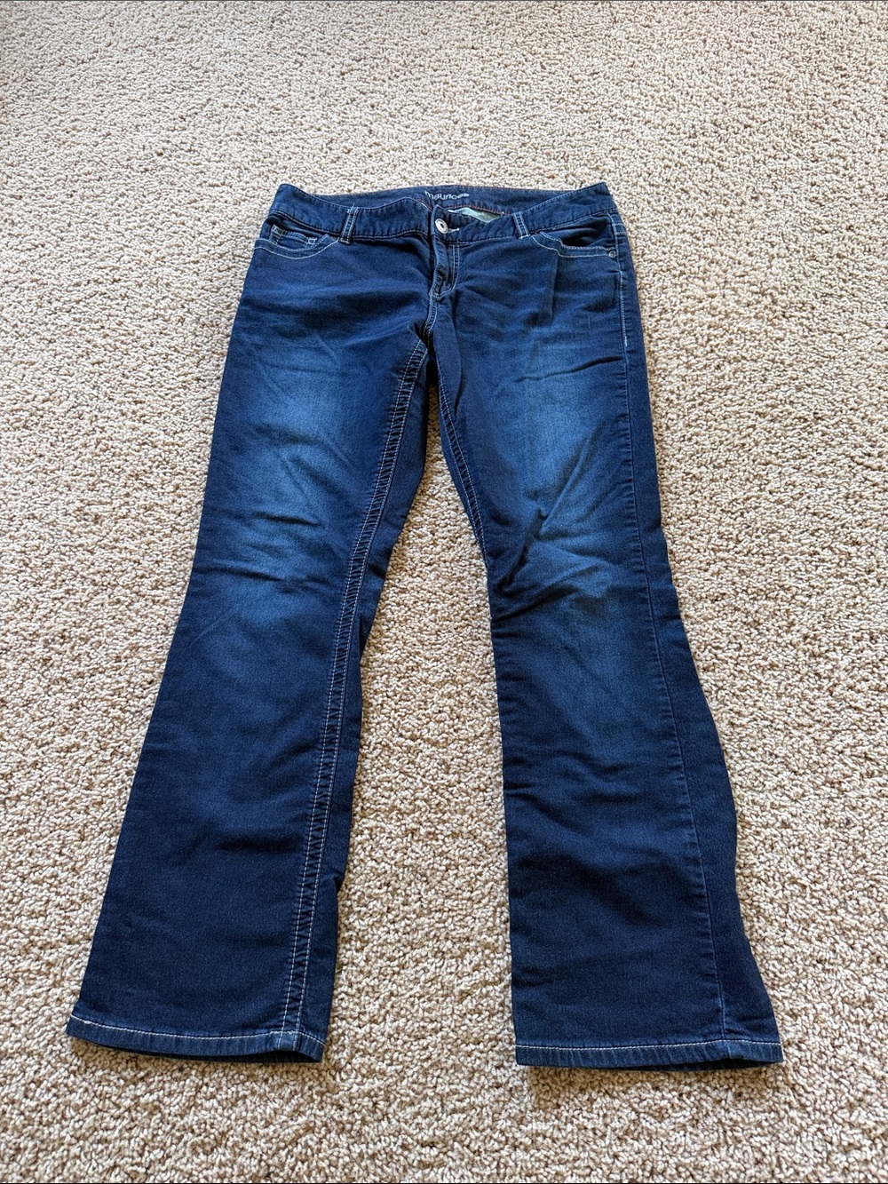 Maurices Navy Flare Jeans